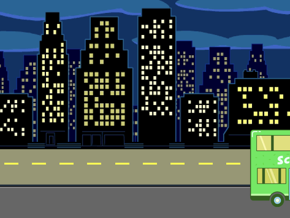 The Stage showing that the bus has moved to the right.