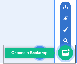 A screenshot of the choose a backdrop icon.