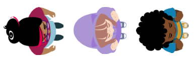 Image of the top down sprites available in scratch