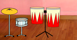 New drum to the right of the other drums.