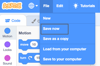 The 'File' menu options.