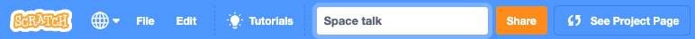 The project name box.