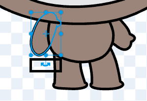 The rotate tool highlighted